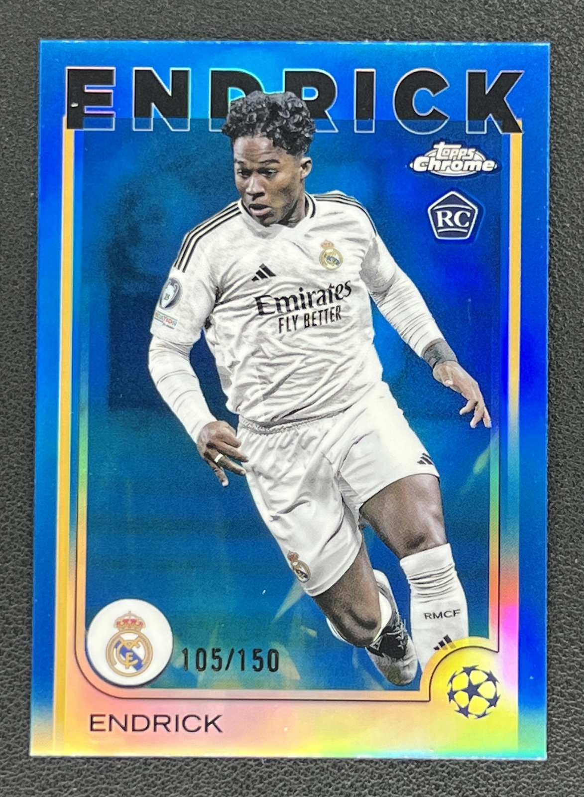 2024-25 Topps Chrome UEFA Endrick RC Rookie Blue /150 | eBay