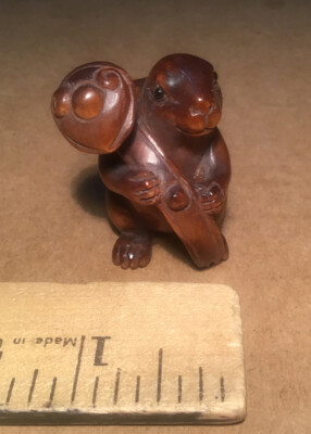 Netsuke - Rabbit Signed
