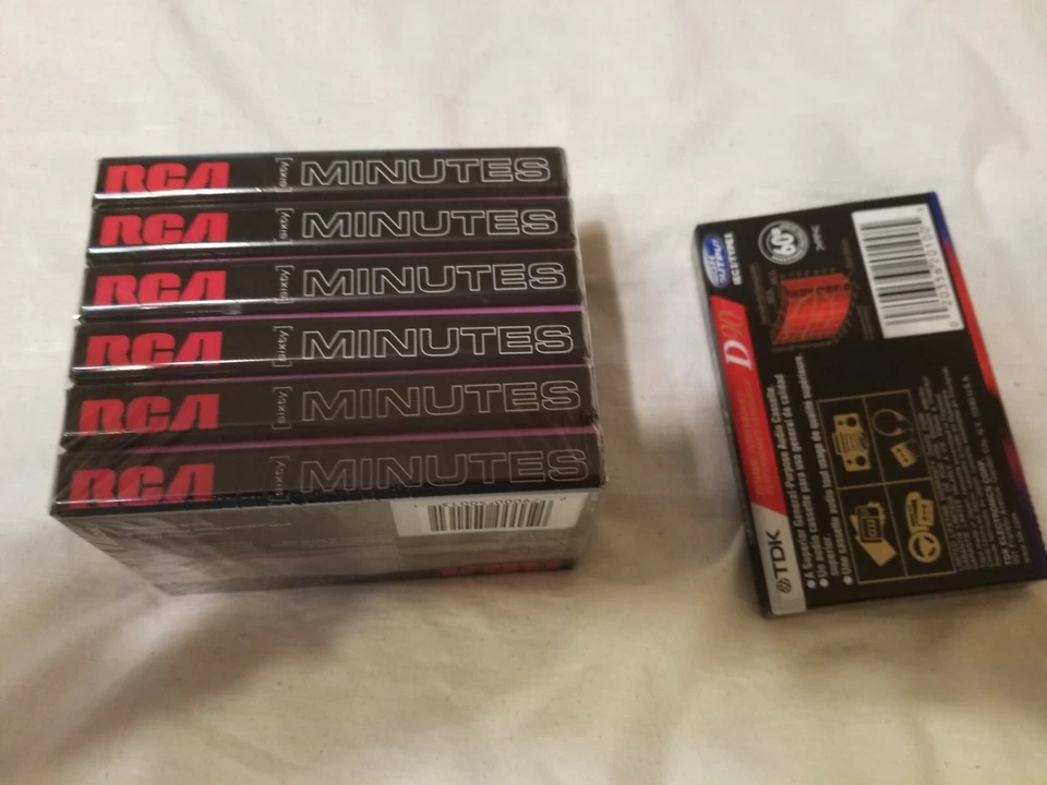 RCA nuevo paquete de 6 cintas nuevas 60 minutos casete de audio RC 60 plus 1 d 90 salida alta Foto 2 de 4