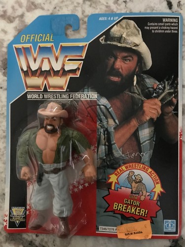 WWF HASBRO SKINNER GATOR BREAKER BLUE USA (SEALED)...