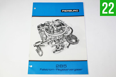 Solex Zenith 2B5 Vergaser VW Audi Volvo Unterlagen, Heft, Handbuch über 20Seiten