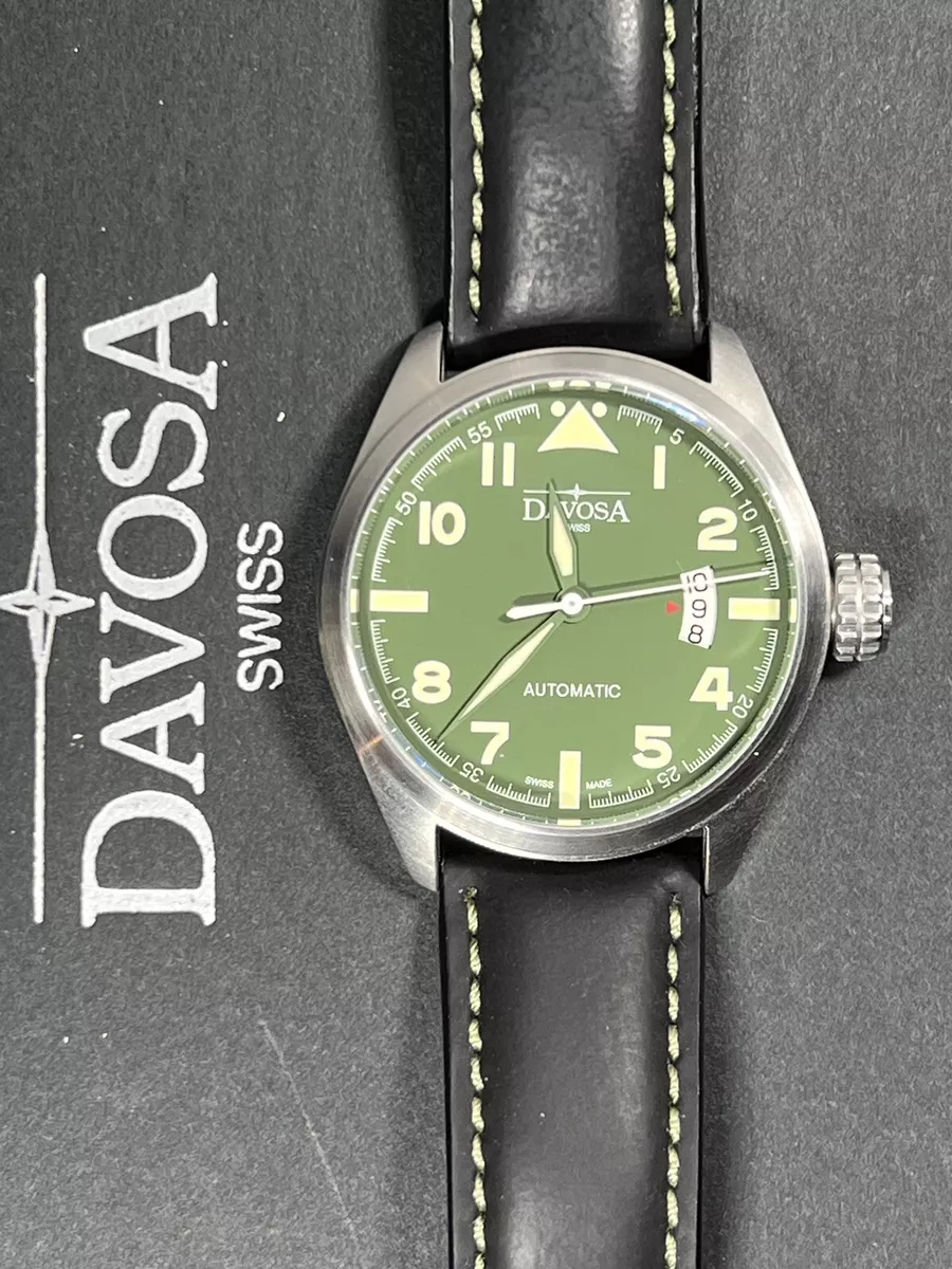 DAVOSA Military Green Men s Performance Automatic 25J Watch