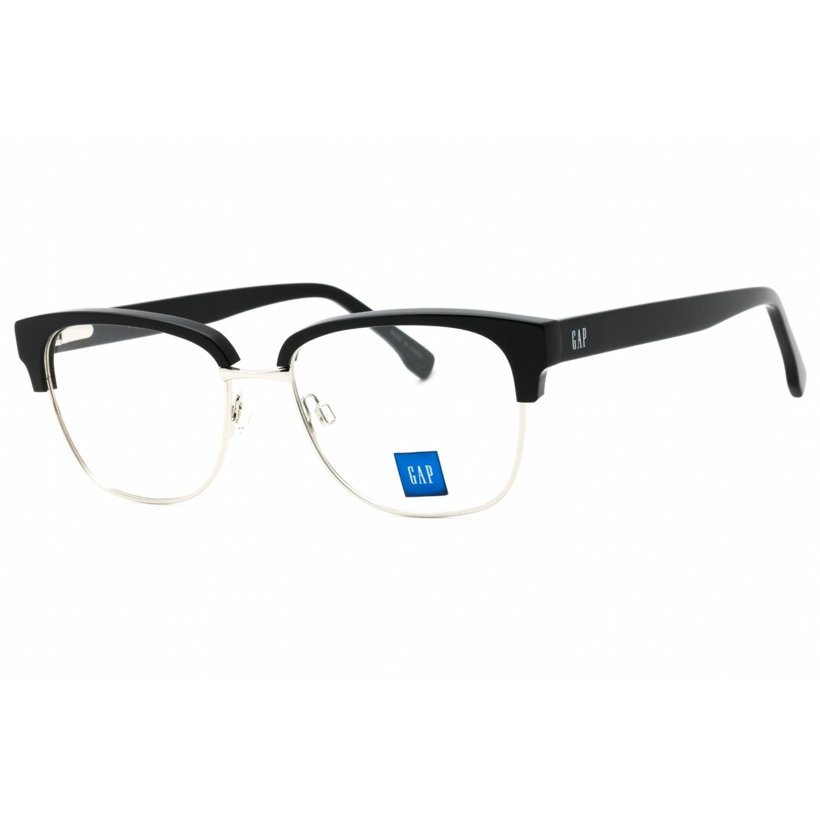 Мужские очки GAP с прозрачными демонстрационными линзами черная квадратная оправа с полной оправой VGP009 0BLA 7290₽