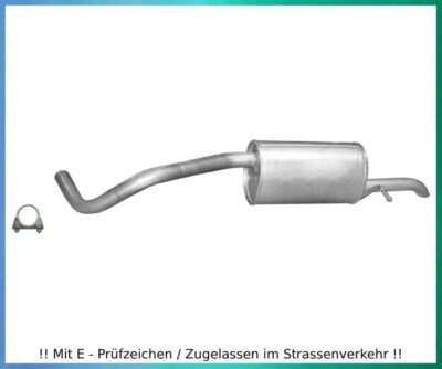 Endschalldämpfer für Seat Ibiza III (6L1) 1.2 Bj. 05-09 Auspuff Endtopf Schelle