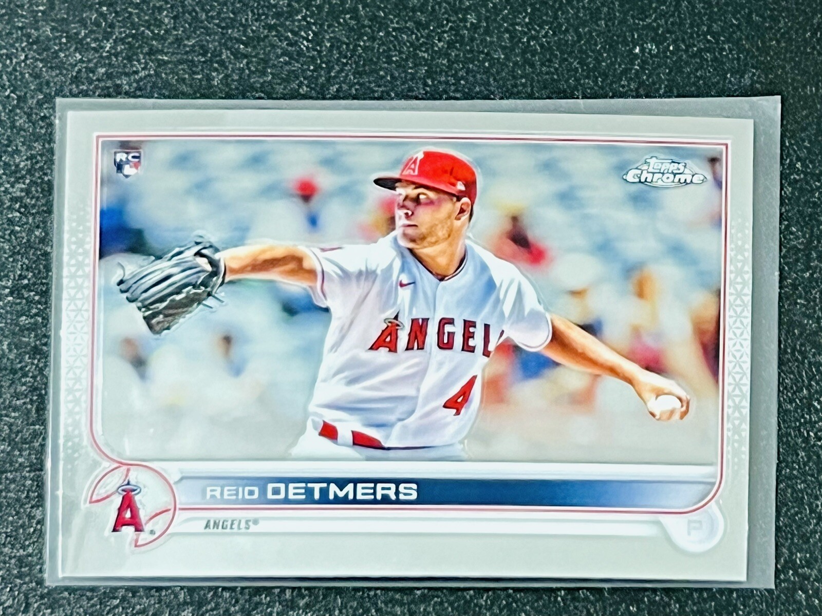 Reid Detmers 2022 Topps Chrome True Rookie Card #79 Sharp & Clean Angels RC