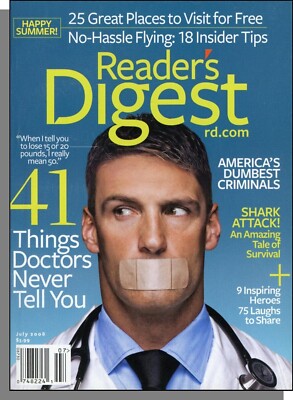 Reader's Digest - 2008, July - 41 Things Doctors Never Tell You, Dumb Criminals