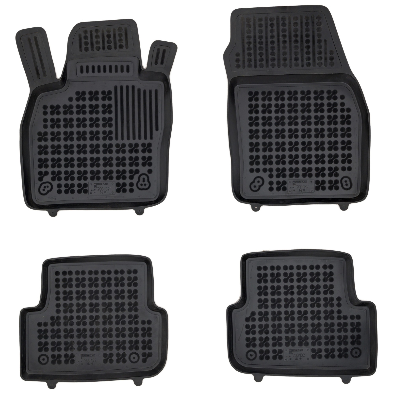 Tapis de sol en caoutchouc Rezaw-Plast pour Volkswagen Taigo noir dès 2021