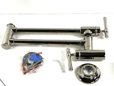 Elkay Explore LKEC2091PN Pot Filler Wall Mount Kitchen Faucet Polished Nickel