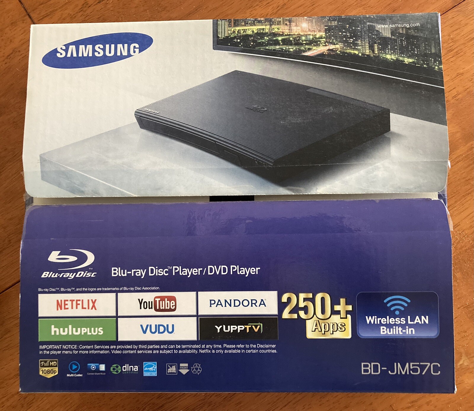 Samsung BDJM57C HD BluRay DVD Player WiFi Wireless LAN HDMI w/built