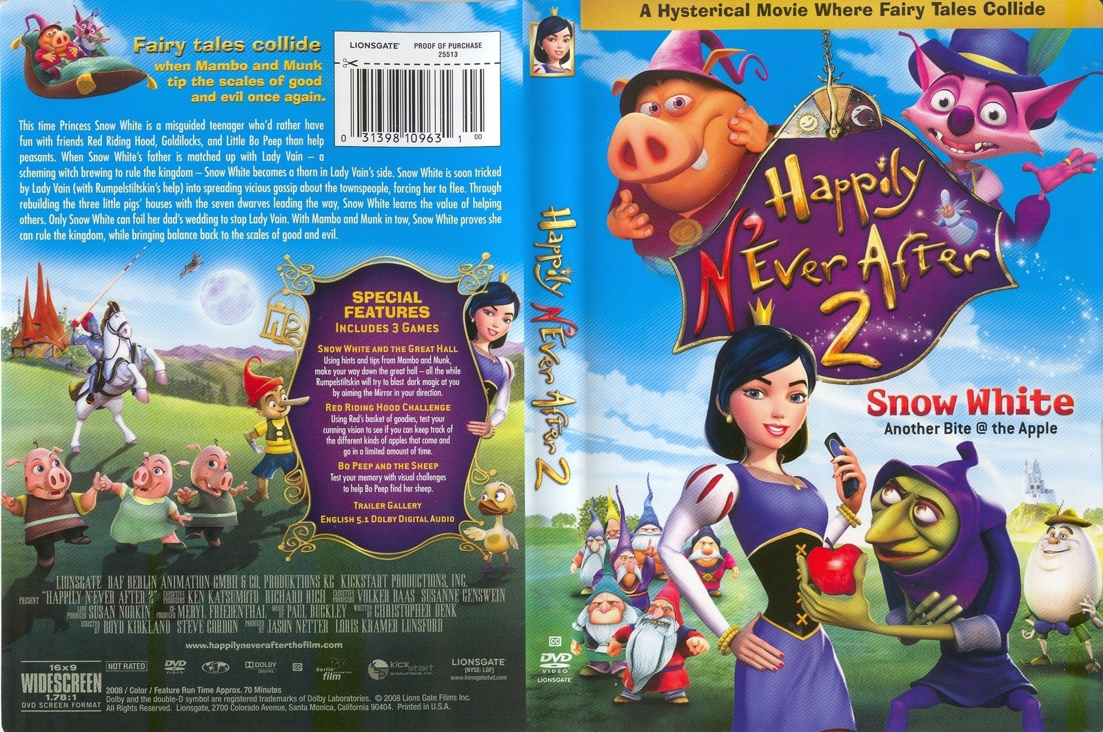 Happily N'ever After 2 DVD NEW