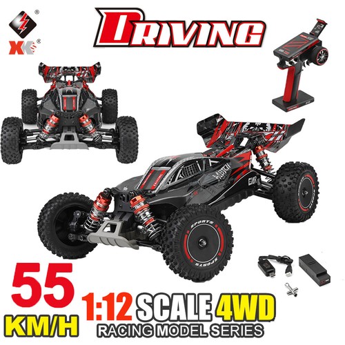 Voiture RC WLtoys 124010 - 1/12 - 4WD - 55 Km/h - Prête à Rouler (RTR) - Buggy Tout-terrain - Neuf