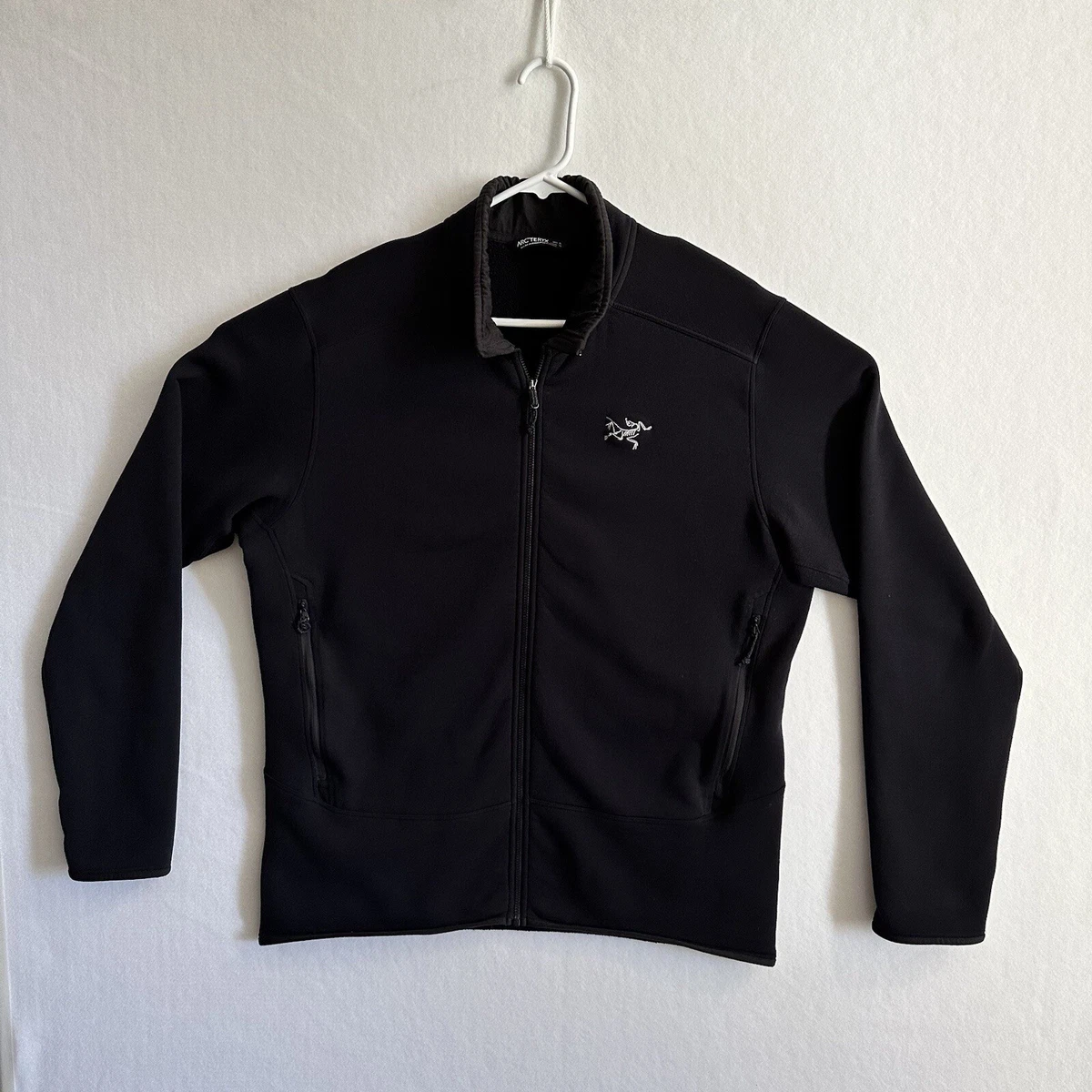 ARC’TERYX KYANITE AR TECH JACKET MEN’S XL BLACK EUC soft comfortable zip up