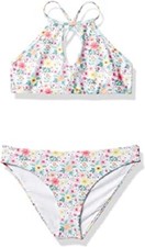 Splendid Girls' Spellbound HI Neck Bra Set, Multi, 16