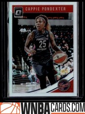 2019 Donruss WNBA Optic Holo Cappie Pondexter Indiana Fever #71