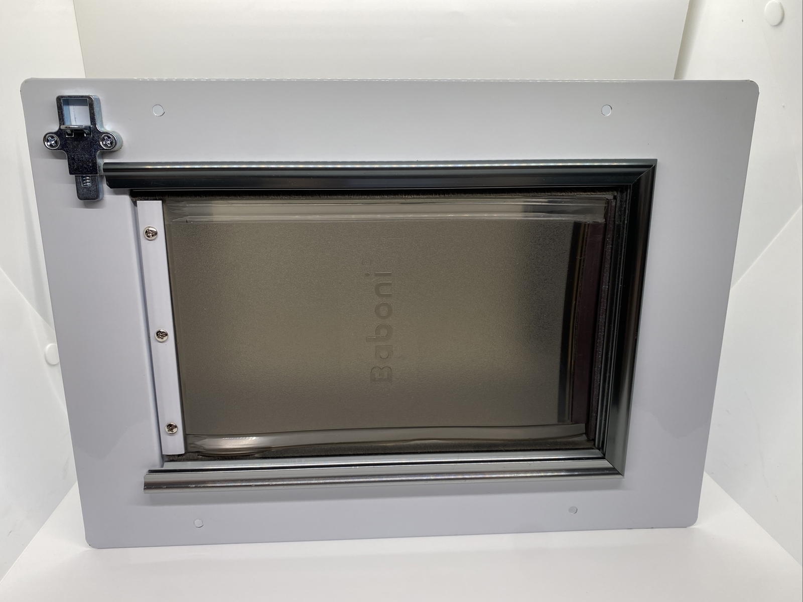 Baboni Pet Door for Wall, Steel Frame Telescoping Tunnel, Aluminum Lock