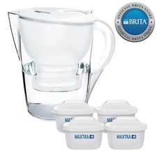 BRITA fill&enjoy Marella Water Filter Jug 3.5L with 4 x MAXTRA+ Filters White