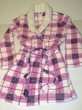 NEW Womens DF by Dearfoams Super Soft Sherpa Collar Short Robe SZ L XL