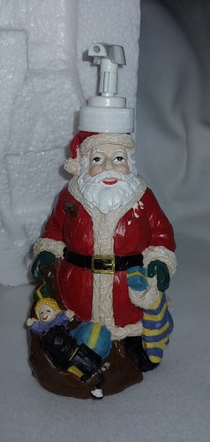 Brand New Vintage Christmas Holiday Santa Soap Dispenser Bottle Ceramic Rare - Picture 2 of 3