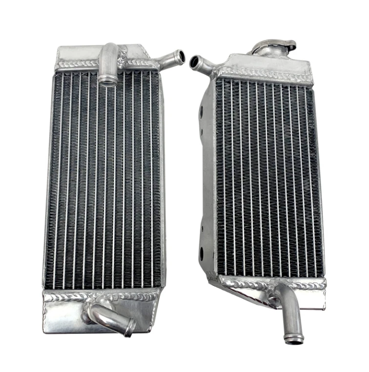 Алюминиевый радиатор + красный шланг для 2005 2006 2007 2008 Honda CRF450R CRF 450R - Изображение 3 из 4