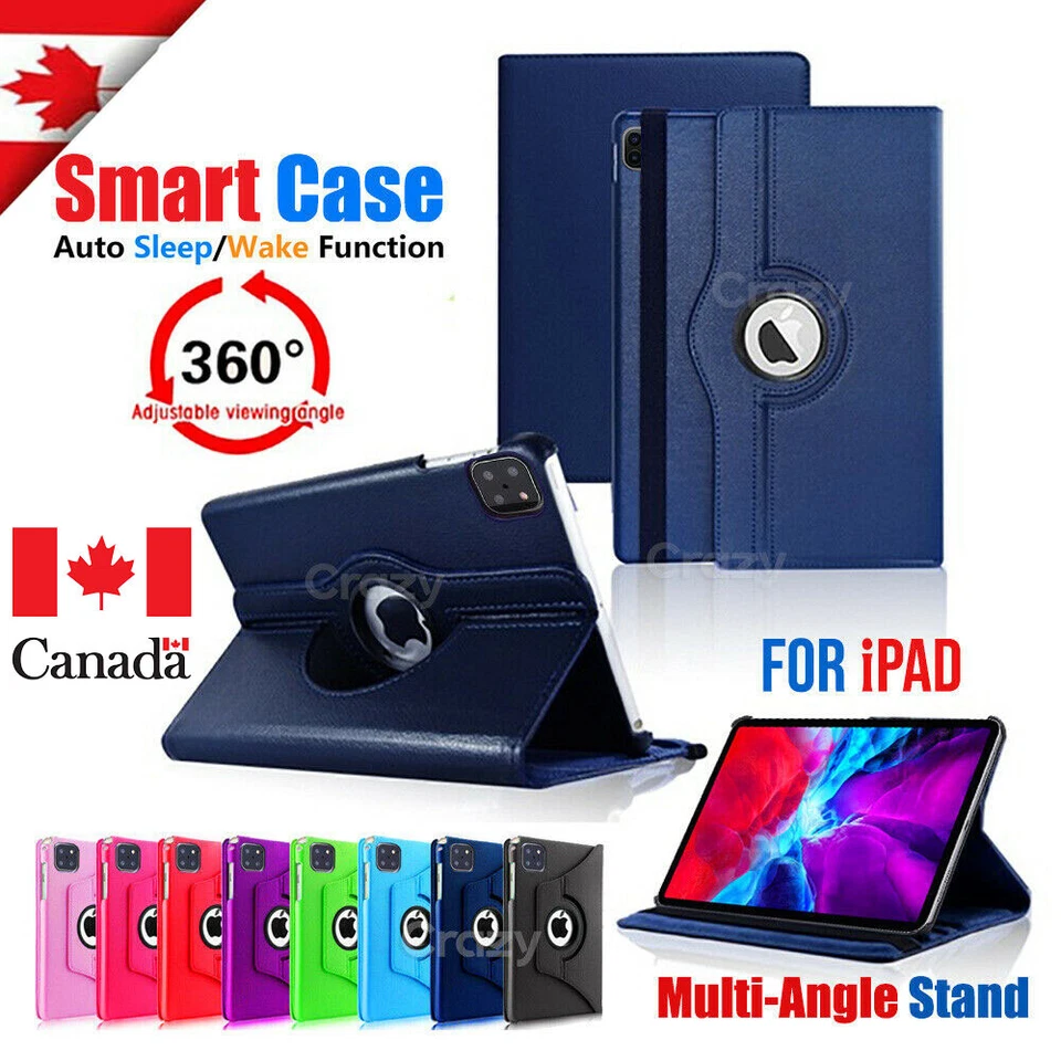 For Apple iPad 10.2 11 9 8 Case 5 6 7 Mini Air 6 4 5 3 2 Smart Shockproof Cover - Image 2 of 4