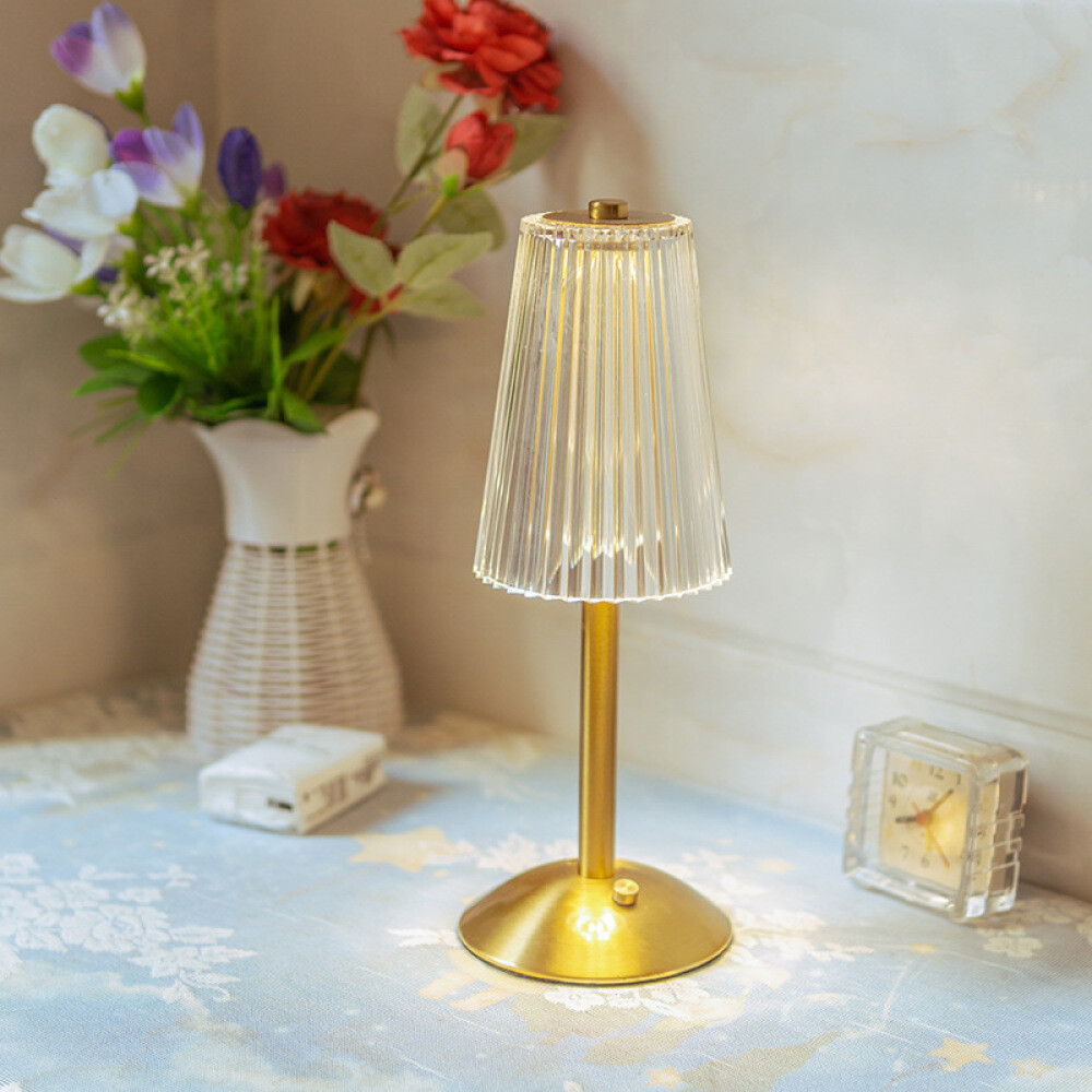 SEWACC LED Rainbow Mirror Tunnel Table Lamp - Double-Sided Infinity Night Light For Bedroom Decor