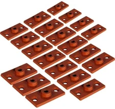 Highcraft Rod Hanger Plate Copper Epoxy Coated Iron 3/8" Threaded Plumbing PK 20