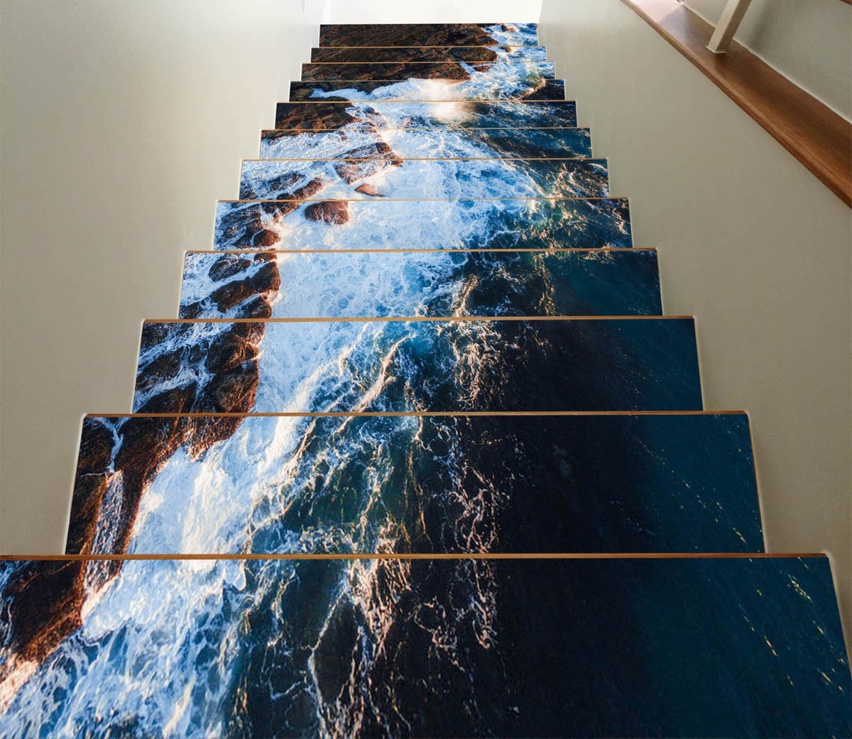 3D Ozean Koralle 68 Stair Risers Dekoration Fototapete Vinyl Aufkleber Tapete DE
