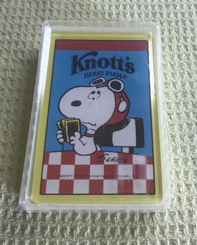 Knott's Berry Farm CA 70's Snoopy Flying Ace Playing Cards: in Plastic ...