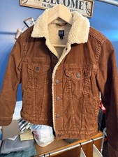 Gap Kids Sherpa-Lined Corduroy Trucker Jacket