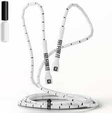 Professional Beaded Jump Rope for Fitness - Elite Skipping Rope for White