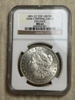 1891-CC Morgan Dollar Spitting Eagle NGC MS62 VAM-7 Far Date Carson City