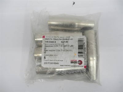 Abicor Binzel 145.D243.5 , 1/2'' Threaded Recessed Gas Nozzle (PK 5)