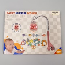TinyWiz Bed Bell Musical Mobile With Lights Animals Theme for Crib Deer BLUE