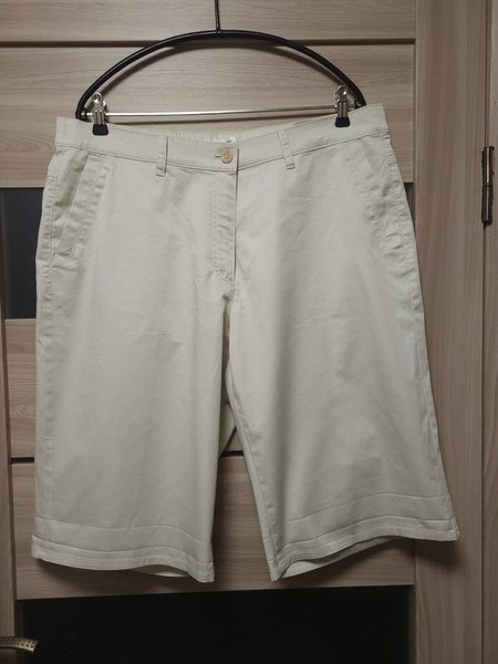 Men Gerry Weber Shorts Beige Cotton 34