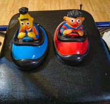 1990 Bert and Ernie Bumper Cars Battery Operated Sesame Street Untested