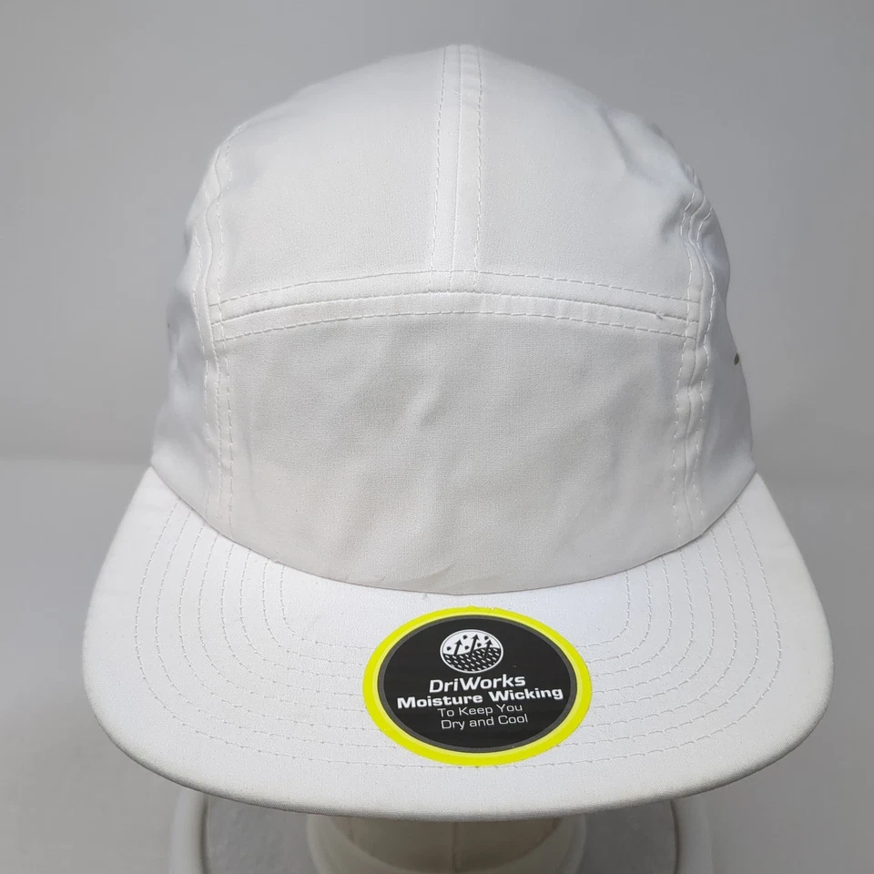 Athletic Works Slideback Baseball Cap White One Size Adjustable Outdoor Blank - Image 2 of 4