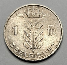 1971 Belgium 1 One Franc - French Text - Belgian Coin - Copper Nickel World Coin