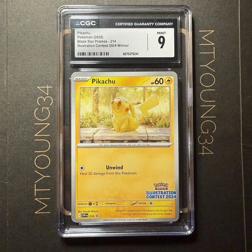Pikachu - 214 (Illustration Contest 2024) 214 Sv: S&V Promo CGC 9 (46)