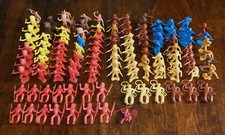 Huge Lot of 118 Vintage Plastic Toys Cowboys  Indians Figures MPC  More 