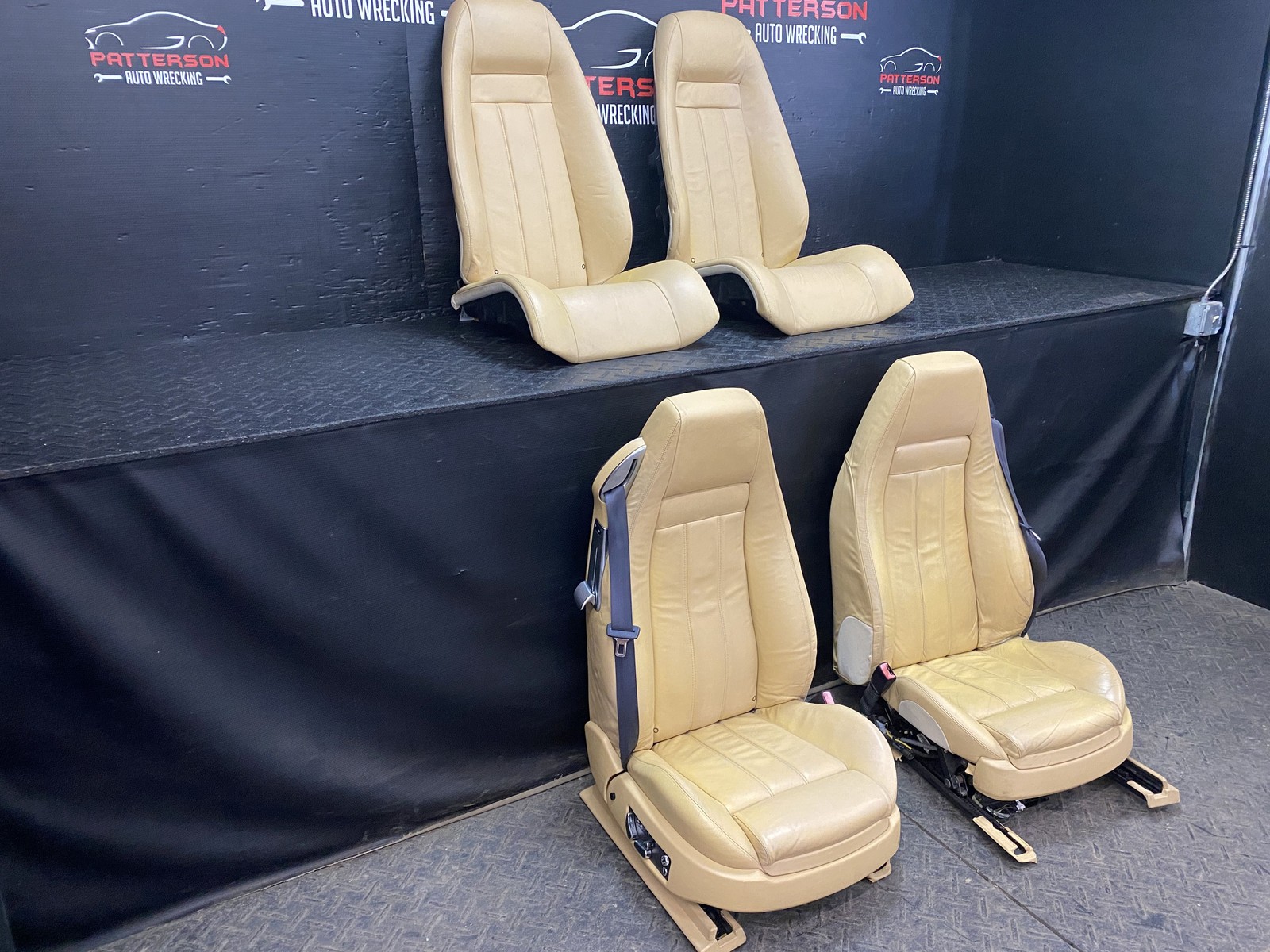 2004 BENTLEY CONTINENTAL POWER FRONT & REAR TAN LEATHER SEATS