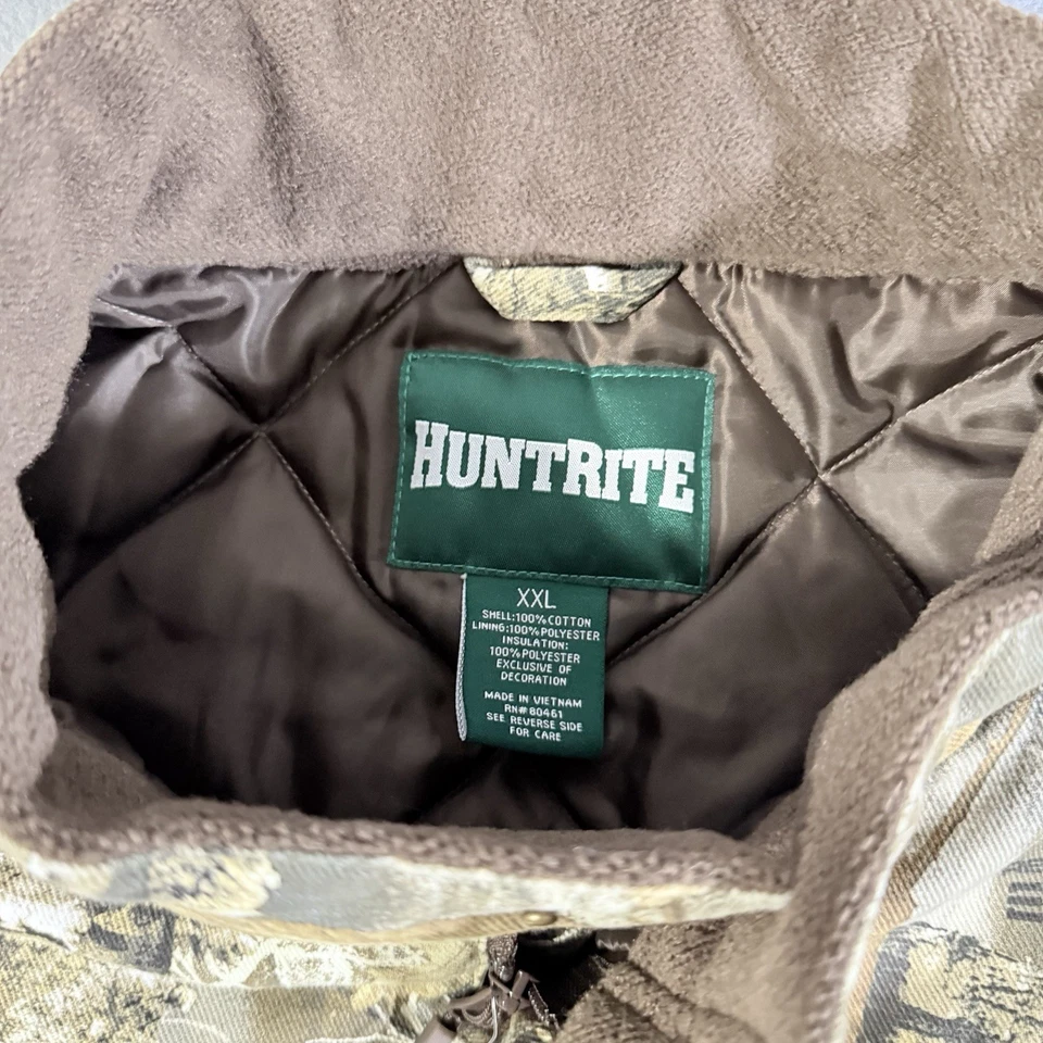 Realtree Camo Edge Insulated Coveralls Mens XXL Cold Warm HuntRite Hunting - Image 4 of 4