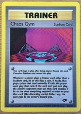 NM ! Chaos Gym 1st Edition 102/132 Gym Challenge Vintage Pokemon TCG Card 