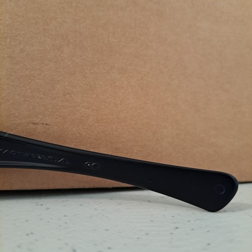 Oakley Sunglasses Antix 12-959 Black Wrap Frames Gray Mirrored Lens T-21 - Picture 10 of 11