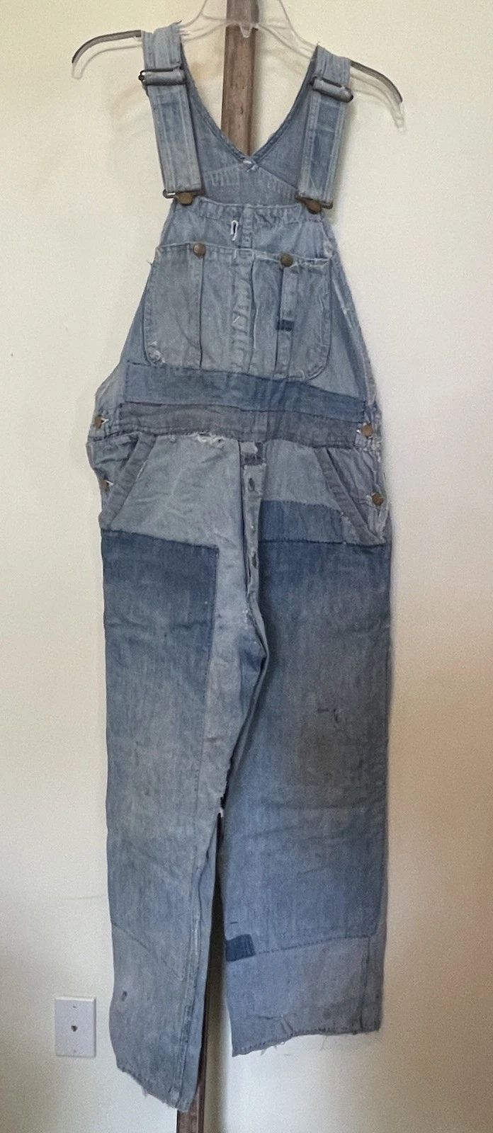 Vintage Lee Union Made Sanforized Jelt Denim Overalls 1930-1939 Mens Railroad