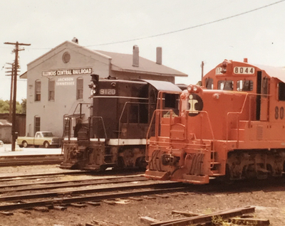 #ad Illinois Central Railroad IC #8044 EMD GP10 Locomotive 1971 Photo Jackson TN $14.99