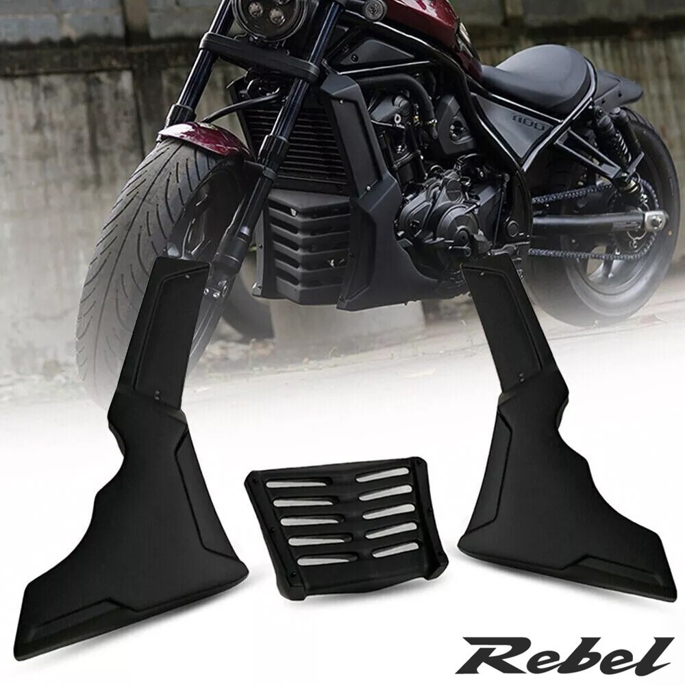 FIT HONDA REBEL CMX 1100 21-2025 BLACK UNDER FAIRING COVER BELLY PAN SIDE ENGINE