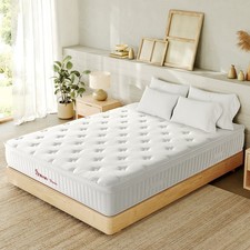 Matelas 30cm Ressorts Ensachés Confort Ferme 7 Zones Soutien Ergonomique Neuf FR