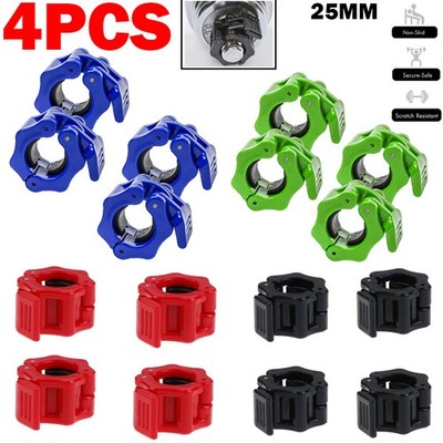 Spinlock Collars   2 Pairs of Barbell/Dumbbell Clips 25mm (1'') standard bars