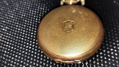 Chrono EDOX Watch, Manual Winding Gold Color