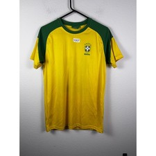 Brasil CBF Official Product Neymar Jr 10 Soccer Jersey Yellow Green Small